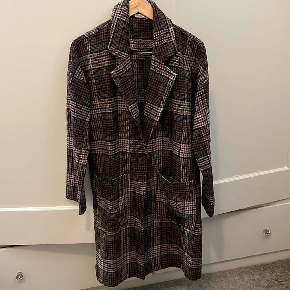 ROOLEE plaid coat / cardigan